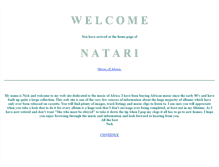 Tablet Screenshot of natari.com